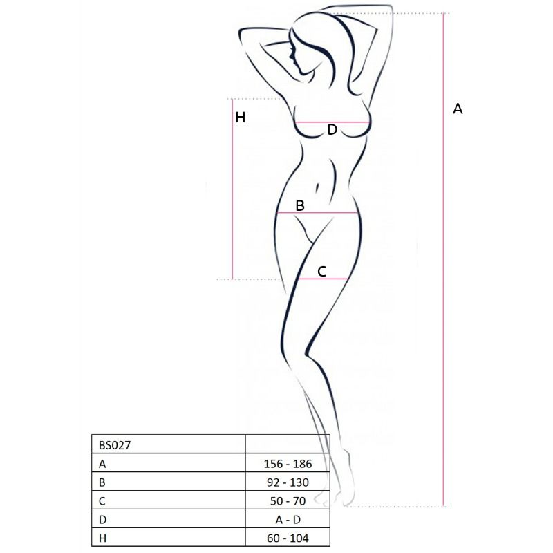 Passion woman bs027 bodystocking estilo vestido blanco talla unica