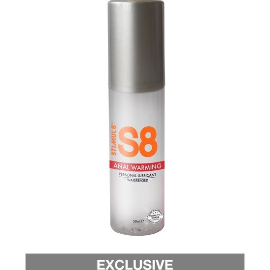 S8 lubricante anal base de agua efecto calor 50ml