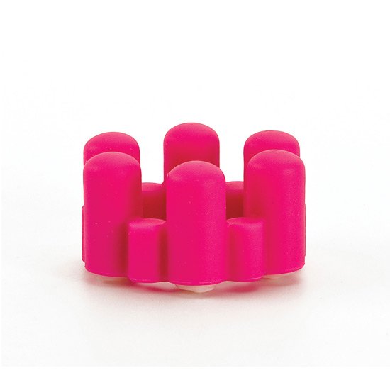 Teez toys anillo vibrador con 6 balas rosa