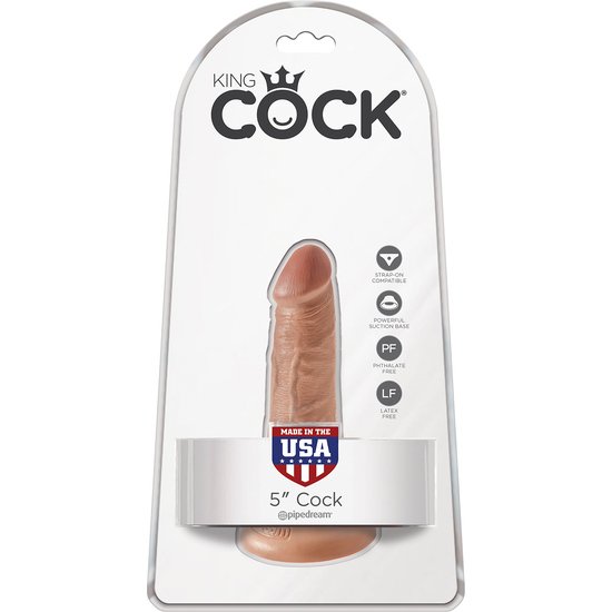 King cock pene realístico 14cm mulato