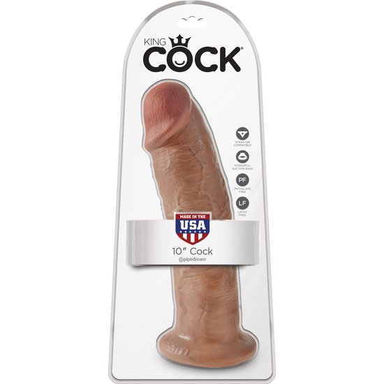 King cock pene realístico 25cm mulato