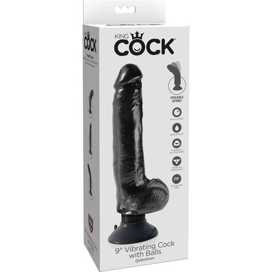 Realistische Vibrator Noir King