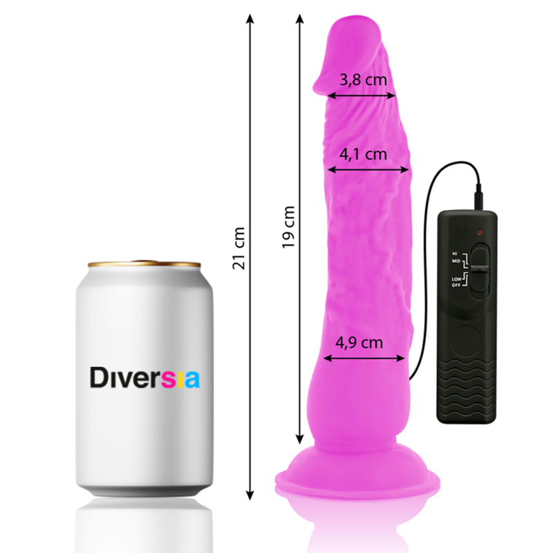 FlexiVibe - Vibrerende Flexibele Dildo 21cm - Lila