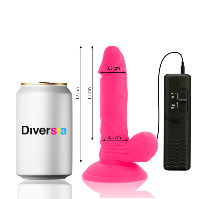 FlexiVibe - Vibrerende Dildo 17cm (Roze)