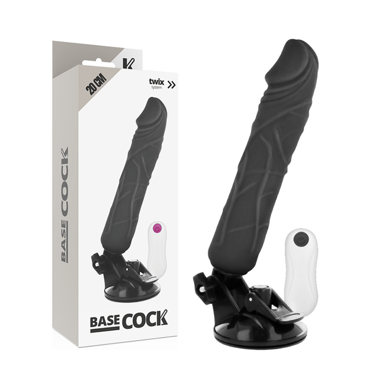 Totale Controle Vibrator Zwart 20 cm