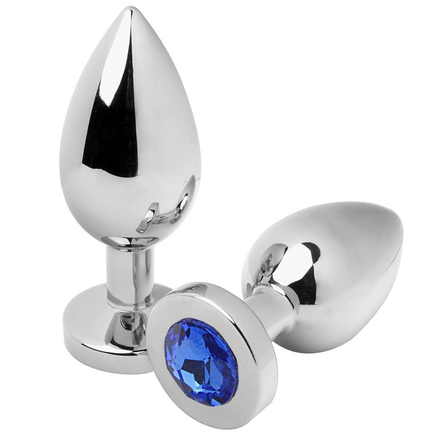 Diamanten Blauwe Anale Plug
