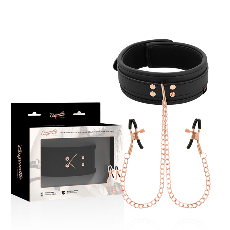 Halsband Coquette Neopreen Klemmen