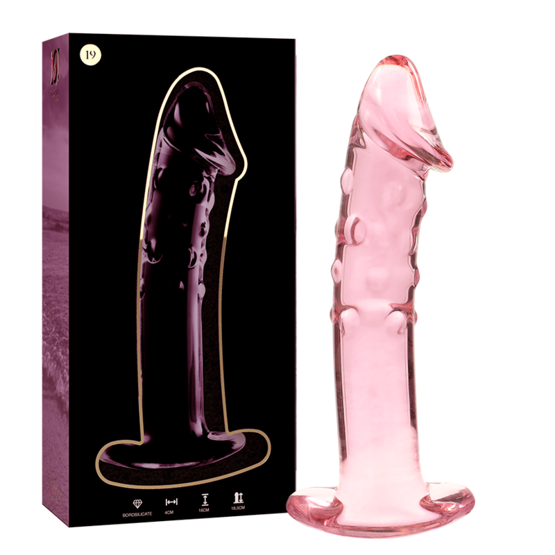 Glas Roze Nebula Dildo