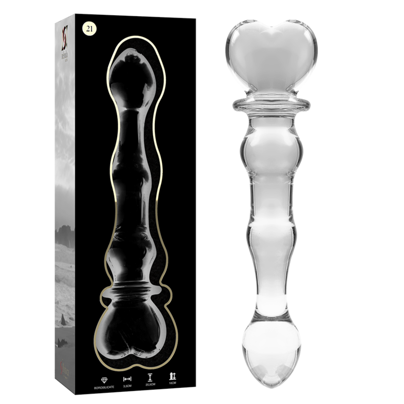 Glas Borosilicaat Mistige Dildo - Transparant
