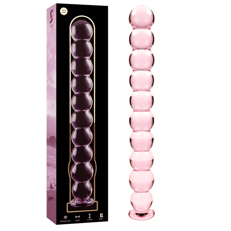 Glazen Nebula Roze Dildo