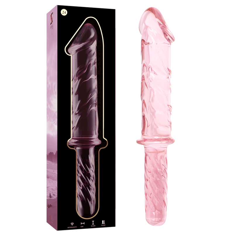 Glas Roze Nebula Dildo