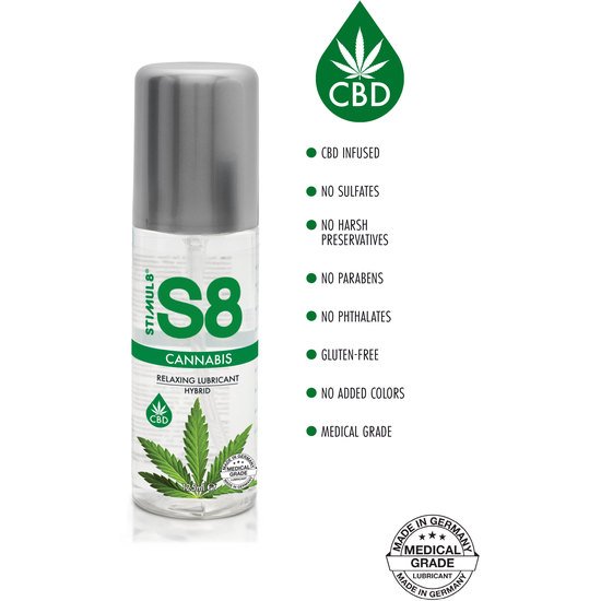 S8 lubricante híbrido cannabis 125ml