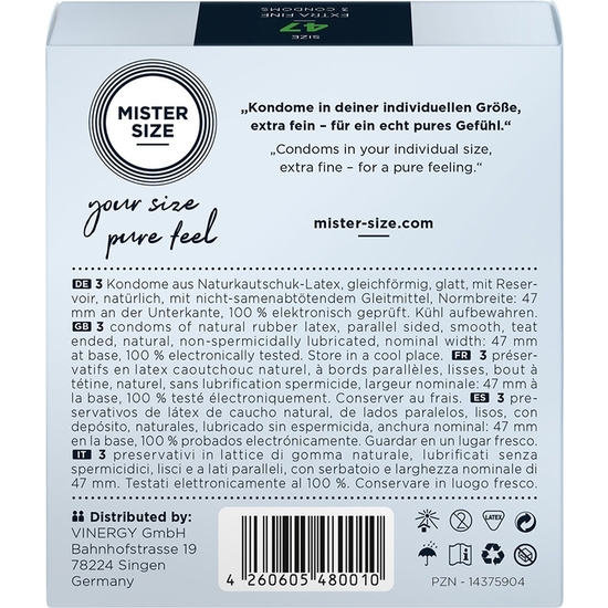 Mister size 47 (3 pack) - extra fino