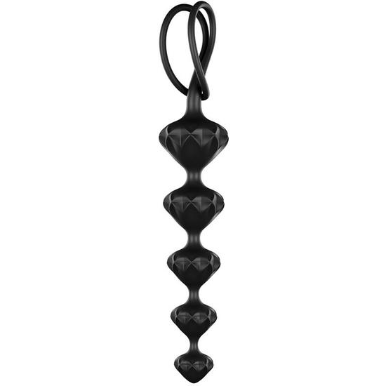 Satisfyer beads bolas anales silicona - negro