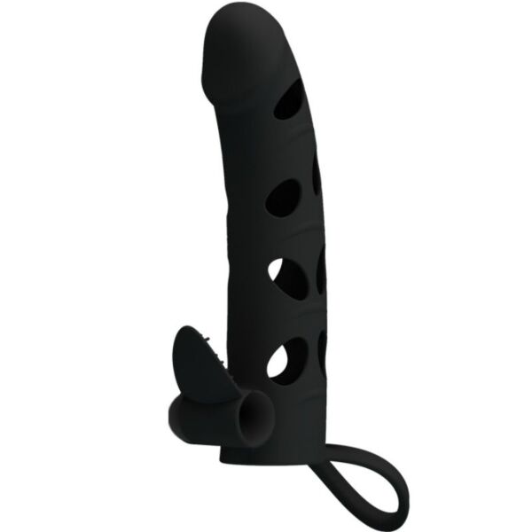 Pretty Love hoesje van 15,2 cm met bullet vibrator en textuur