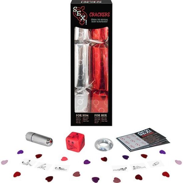Erotisch spel Kheper Games SEX! Crackers, met de twee crackers voor hem en voor haar