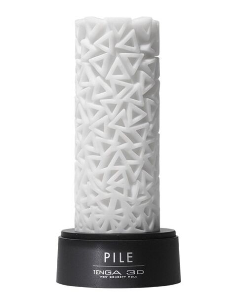 TENGA 3D Pile masturbator met gestapelde driehoeken aan de buitenkant