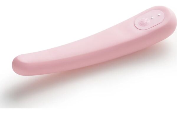 Vibrator iroha Tsuki Mikazuki in pastelroze met een taps toelopende halvemaanvorm