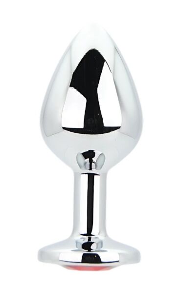 Buttplug Toosh Metal Butt Plug Medium met siersteen op de basis