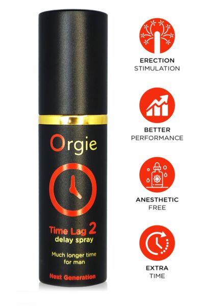 Vertragingsspray Orgie Time Lag 2 in het aluminium flacon van 10 ml