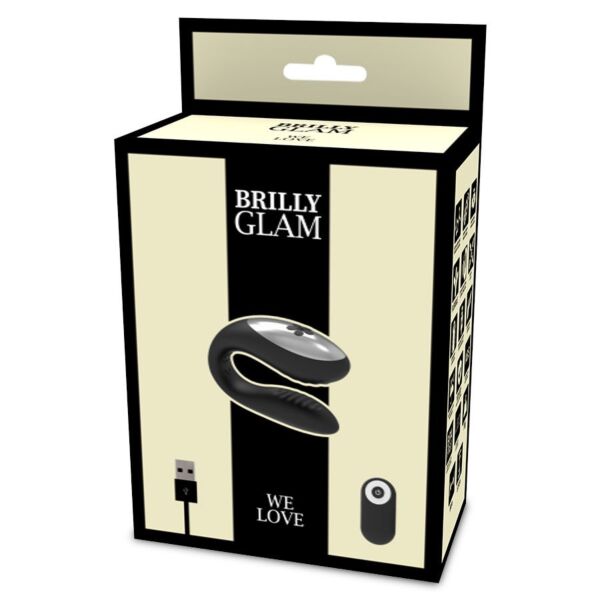 Vibrator voor stellen Brilly Glam We Love Black met afstandsbediening