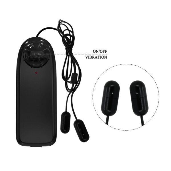 Vibrerende penis sleeve Baile BI-014630 met twee bullet vibrators