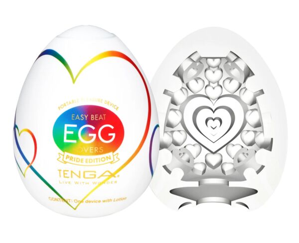 Masturbator Tenga Egg Lovers Pride Edition in eivorm, met verpakking