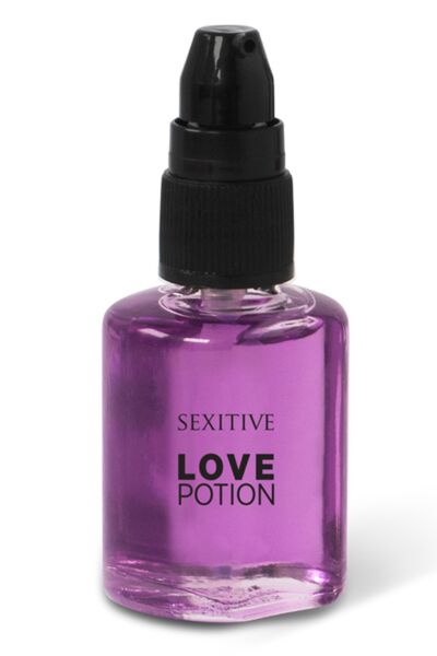 Massageolie Sexitive Love Potion in de verpakking van 30 ml