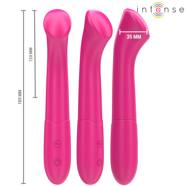 Flexibele vibrator Intense Fun Paty van siliconen, 19 cm