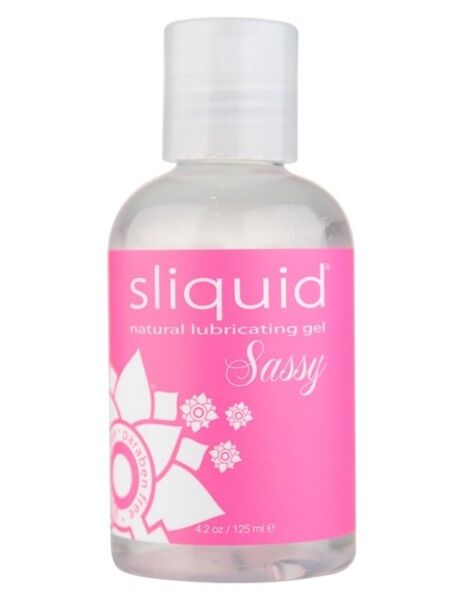 Verpakking van het anale glijmiddel Sliquid Naturals Sassy