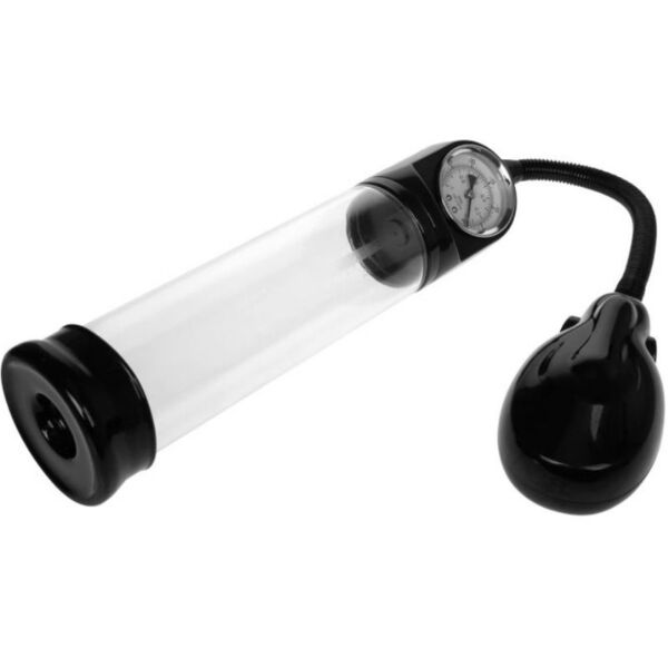 Automatische penispomp Pretty Love Alexander met drukmeter en doorzichtige cilinder