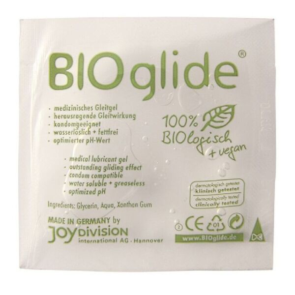 Monodosis glijmiddel op waterbasis Joydivision BIOglide van 3 ml