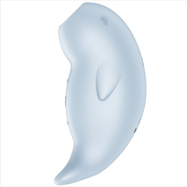 Luchtdrukvibrator Satisfyer Seal You Soon in de vorm van een zeedier, in lichtblauw