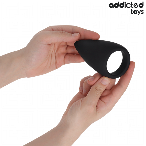 Cockring in traanvorm van Addicted Toys, zonder vibratie