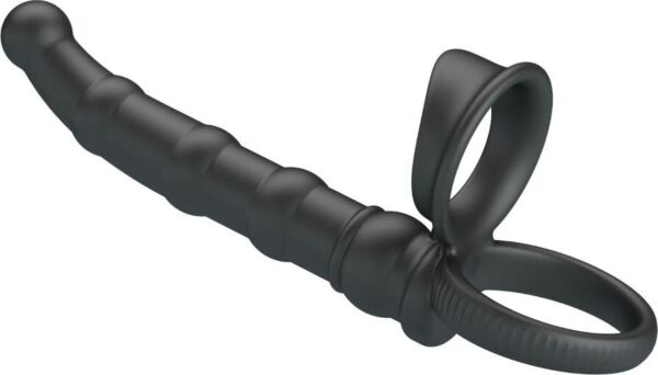 Vibrerende cockring Pretty Love BI-210375 met siliconen buttplug