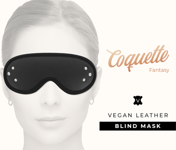 Blinddoek Coquette Chic Desire Fantasy van veganleer voor bondage