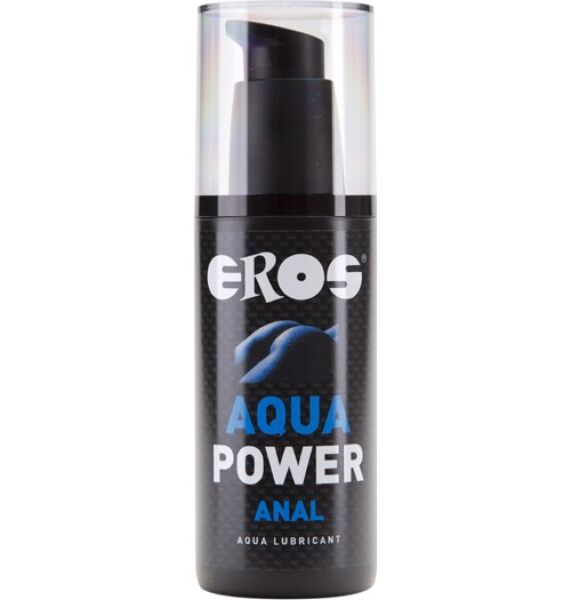 Fles anaal glijmiddel Eros Aqua Power Anal van 125 ml met pompje