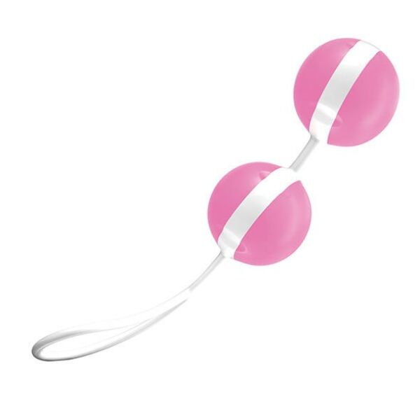 Vaginale balletjes JOYDIVISION Joyballs Trend in roze en wit, met uittrekkoordje