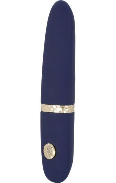 Mini vibrator CalExotics Chíc Daisy in het blauw, met dunne punt