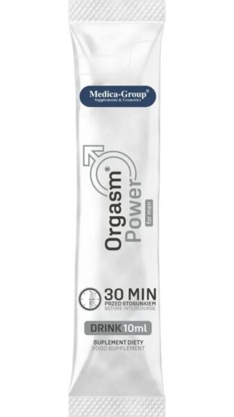 Vloeibaar voedingssupplement Medica Group Orgasm Power Drink van 10 ml, kersensmaak