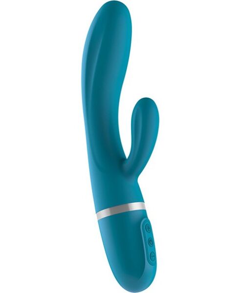 Liebe Bend It Plus rabbit vibrator van siliconen in oceaanblauw, met buigbare schacht