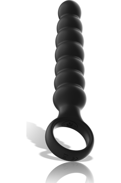 Vibrerende buttplug Black&Silver Bob in het zwart
