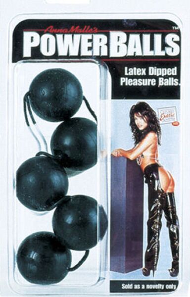 CalExotics Power Balls, vijf zwarte balletjes aan een koord