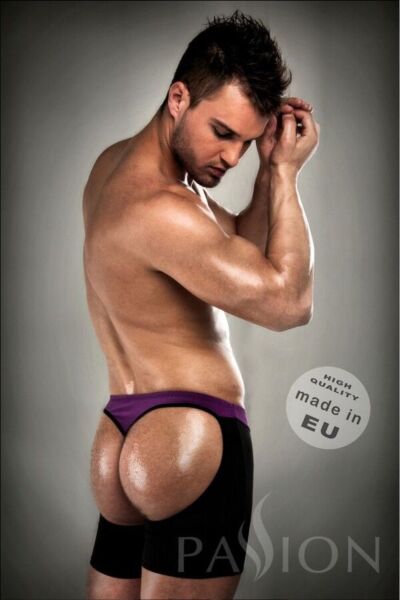 Boxershort voor heren Envy Passion, zwart en lila