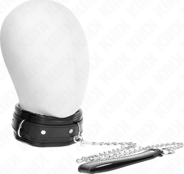 Verstelbaar Kink halsband met leash van 65 cm, model 1