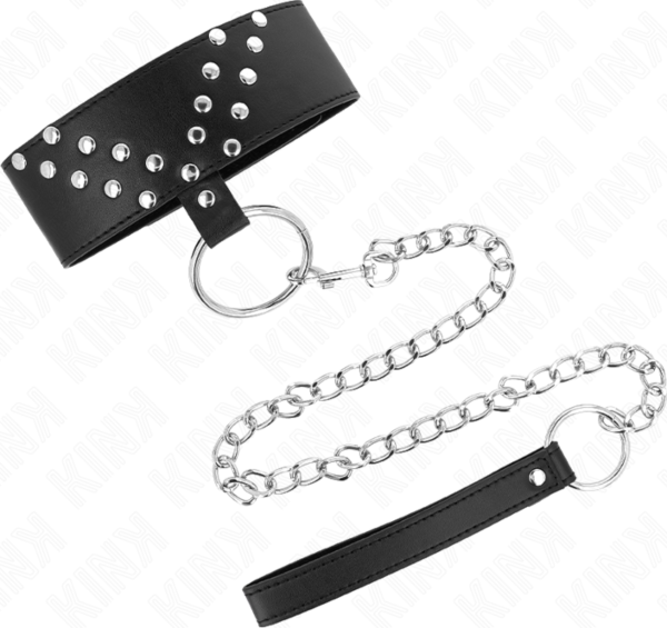 Kink halsband met riem 65 cm, verstelbaar