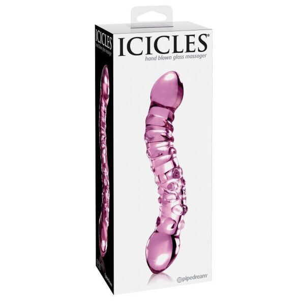 Glazen dildo Pipedream Icicles N. 55 met twee uiteinden