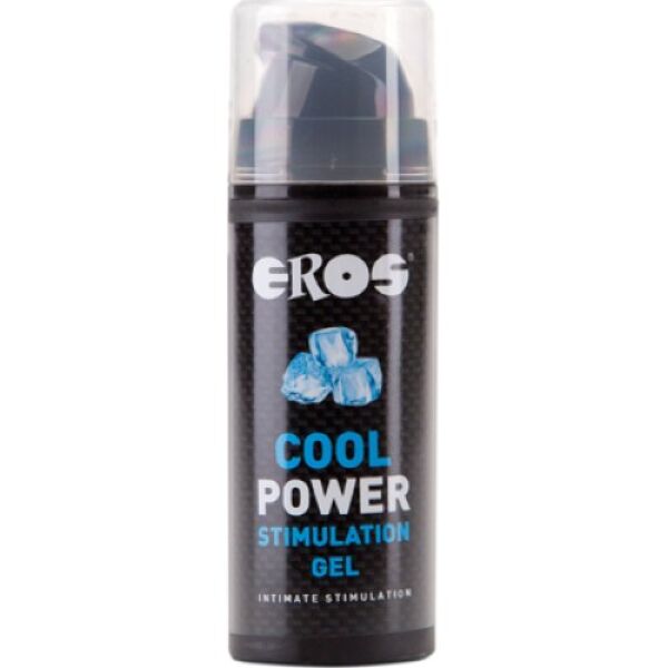 Flacon met doseerpompje van de stimulerende gel Eros Cool Power 30 ml
