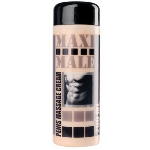 Verpakking van de massagecrème voor de penis RUF Maxi Male van 200 ml