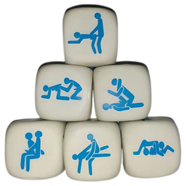 Kamasutra dobbelsteen Diablo Picante voor mannen, wit en hard